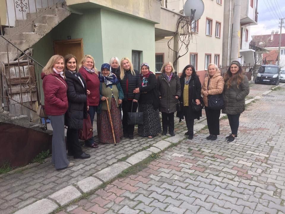 CHP'li kadınlar teşekkür ziyaretlerinde