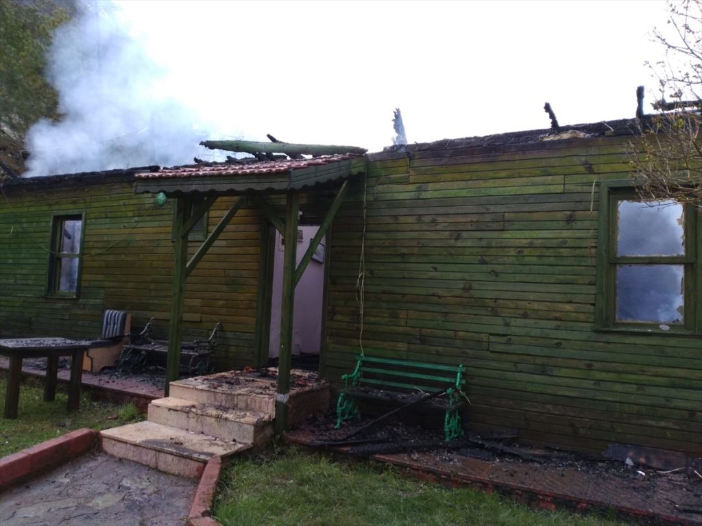 Sünnet Gölü Tabiat Parkı'nda yangın