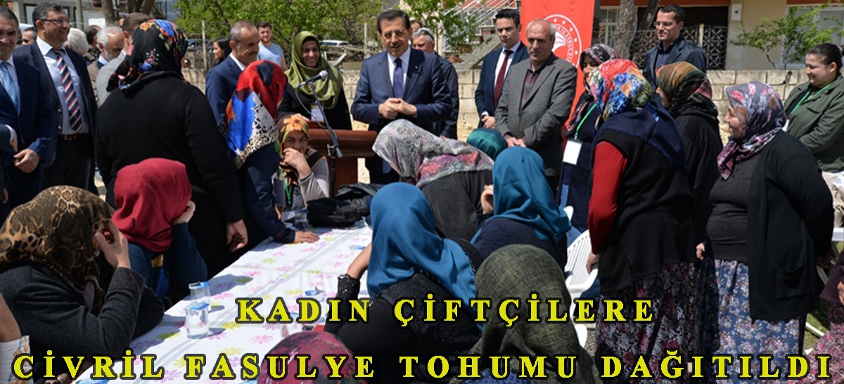 Kadın Çiftçilere Civril Fasulye Tohumu Dağıtıldı