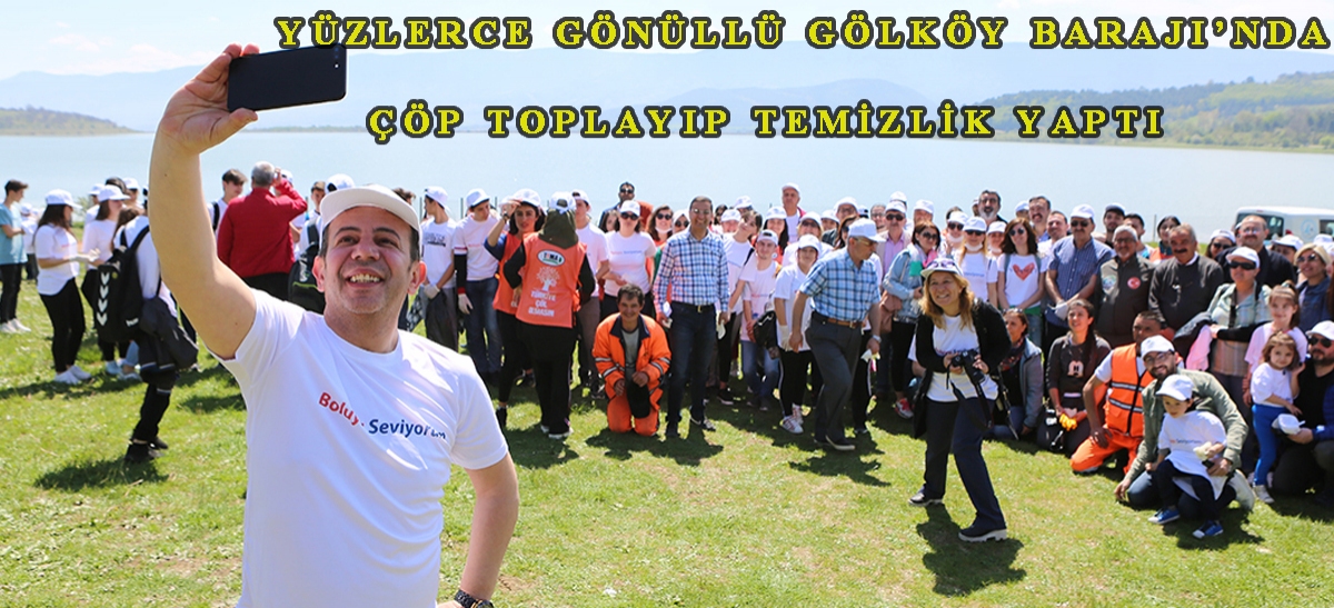 Yüzlerce gönüllü Gölköy Barajı'nda çöp toplayıp temizlik yaptı
