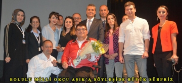 BOLULU MİLLİ OKÇU AŞIK'A SÖYLEŞİDE BÜYÜK SÜRPRİZ