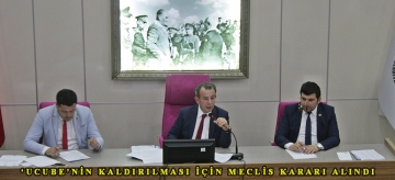 ‘Ucube'nin kaldırılması için meclis kararı alındı