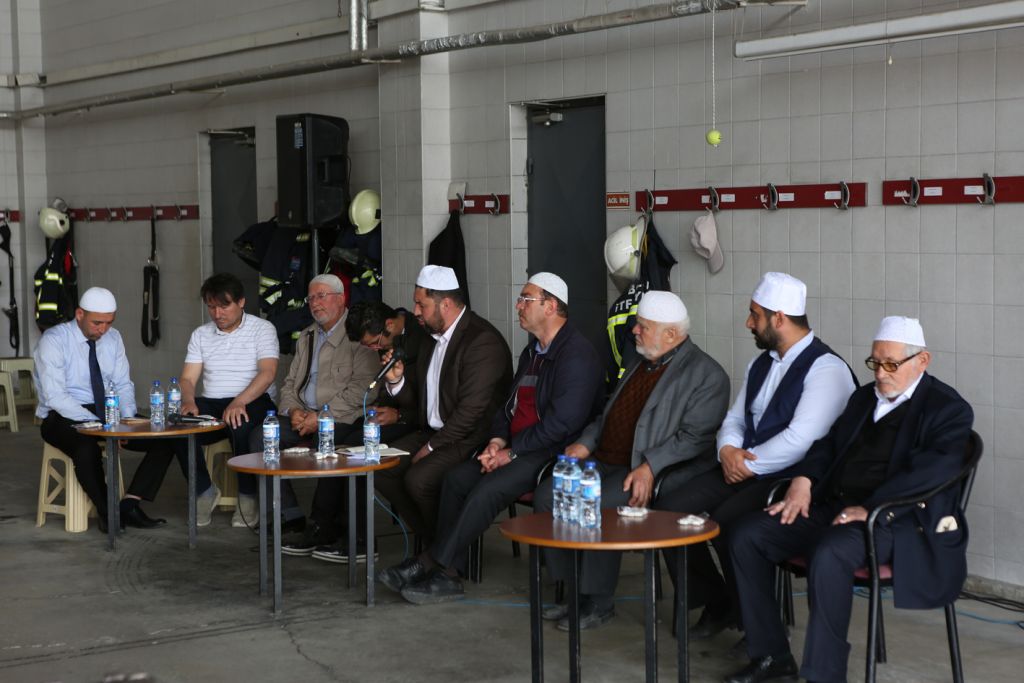 Şehit itfaiyeciler için mevlid-i şerif okutuldu