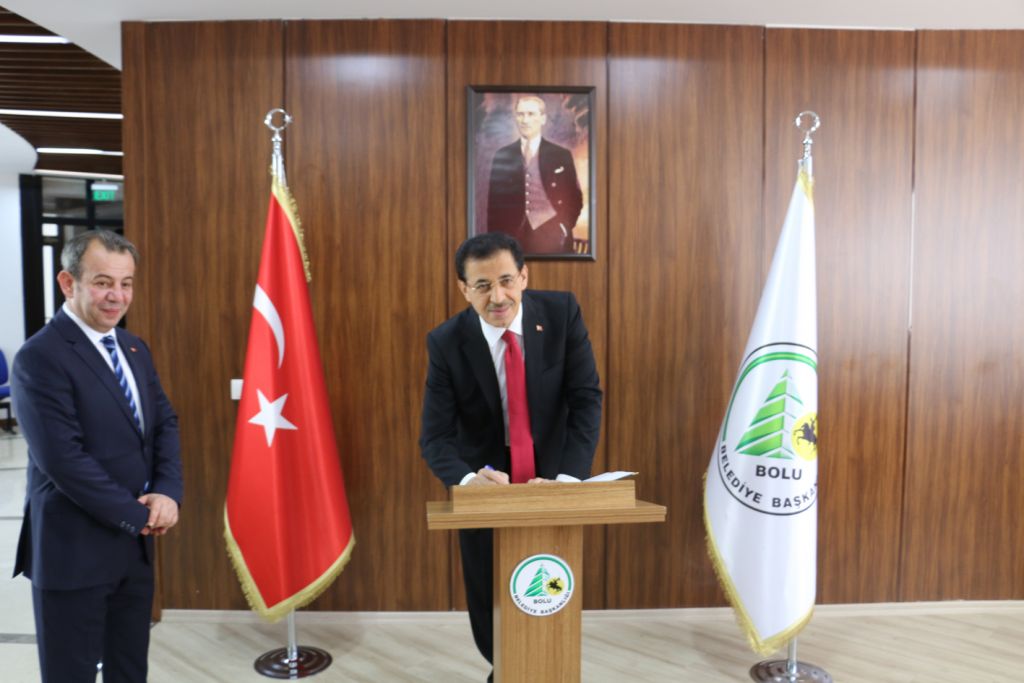 Vali Ahmet Ümit'ten Başkan Özcan'a tebrik ziyareti