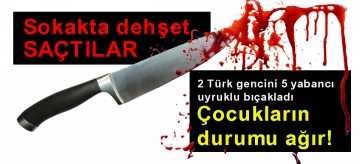 Gençlerin kavgası kanlı bitti