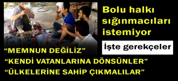Sığınmacıları istemiyoruz