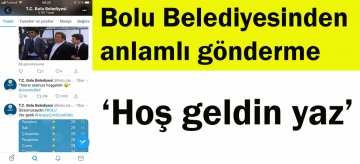 'Hoş geldin yaz'