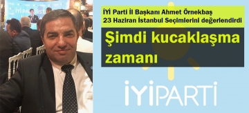 Şimdi kucaklaşma zamanı