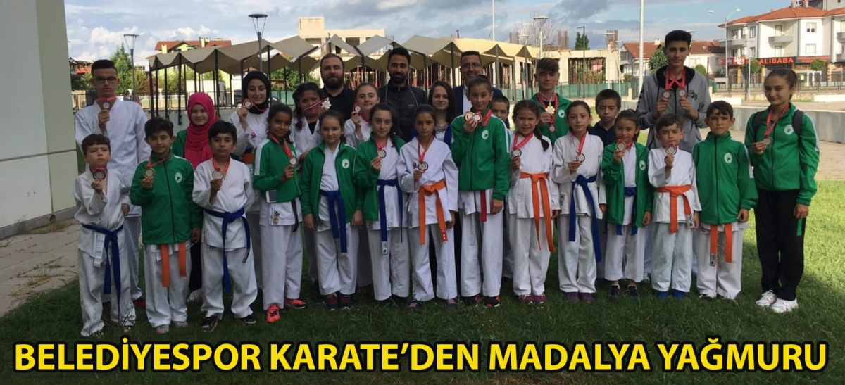 BELEDİYESPOR KARATE'DEN MADALYA YAĞMURU
