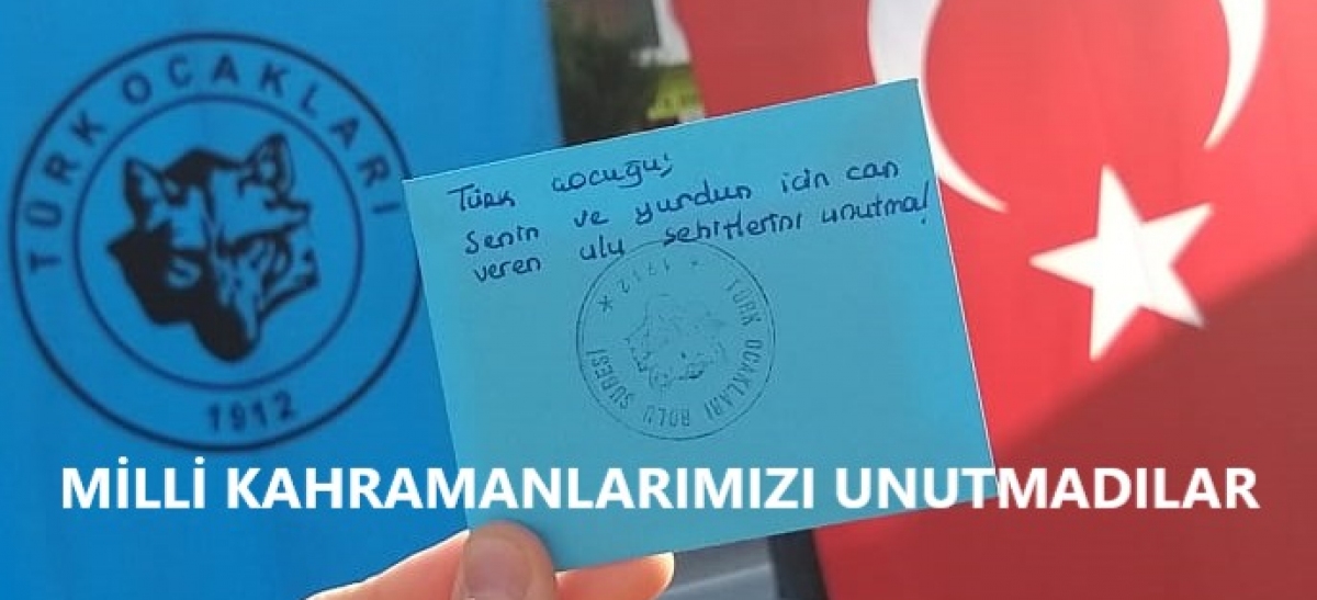 Türk Ocaklı gençler milli kahramanlarımızı unutmadı