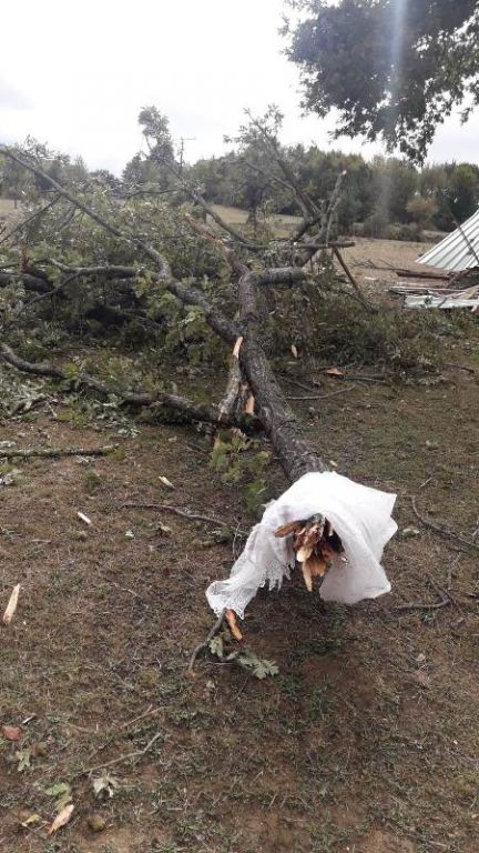 Mudurnu'yu hortum vurdu