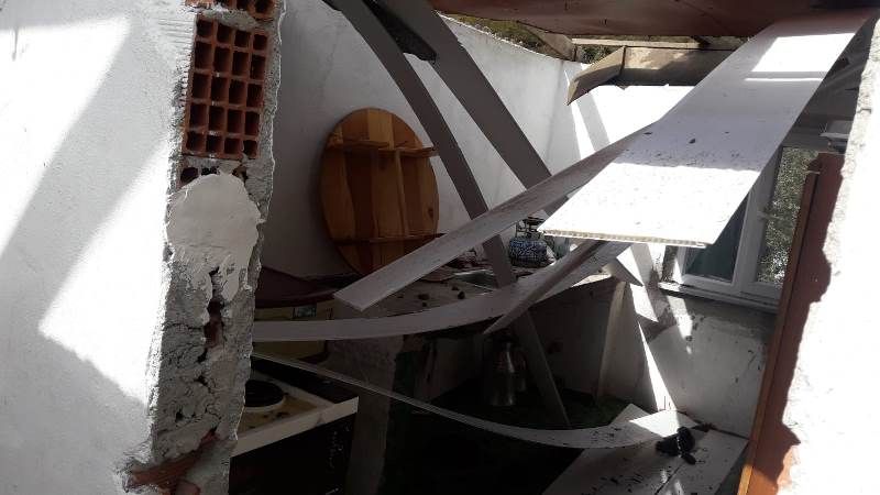 Mudurnu'yu hortum vurdu