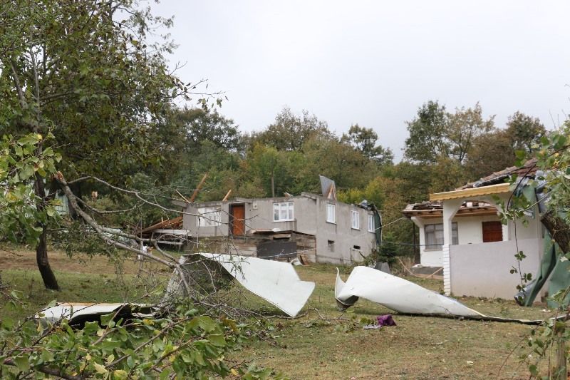 Mudurnu'yu hortum vurdu