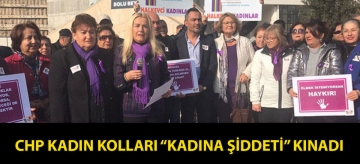 CHP KADIN KOLLARI "KADINA ŞİDDETİ" KINADI