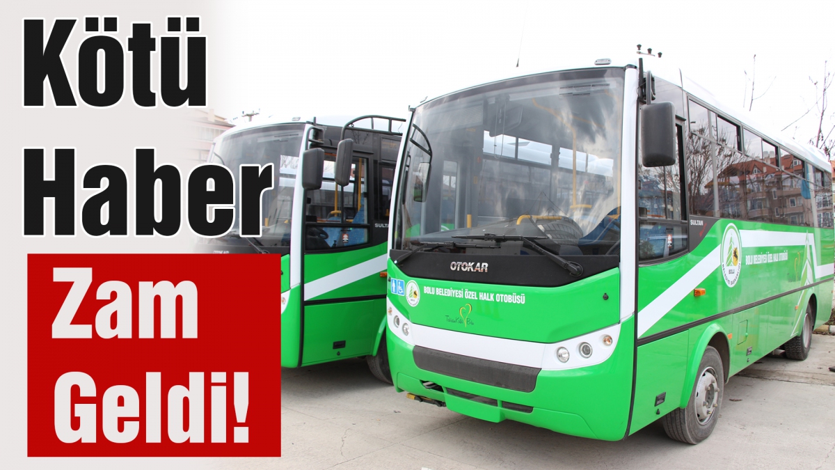 Otobüs biletlerine zam geldi