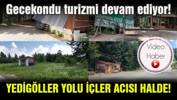Yedigöller yolu içler acısı halde!