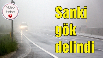Sanki gök delindi