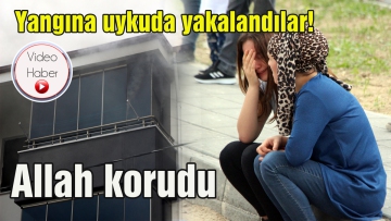 Yangına uykuda yakalandılar