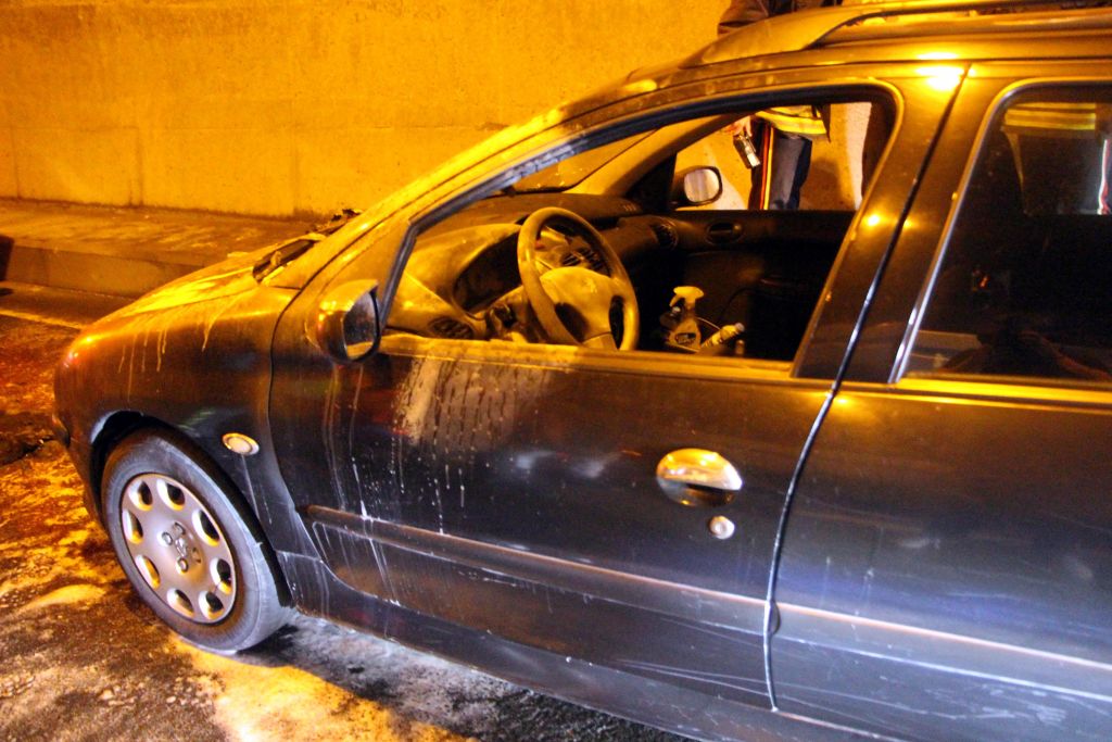 Tünelin içinde cayır cayır yandı