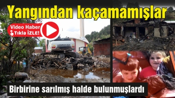 İki kardeş yangından kaçamamış
