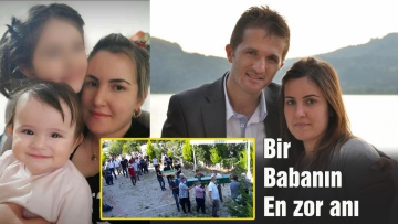 Taze evladını ve karısını toprağa verdi