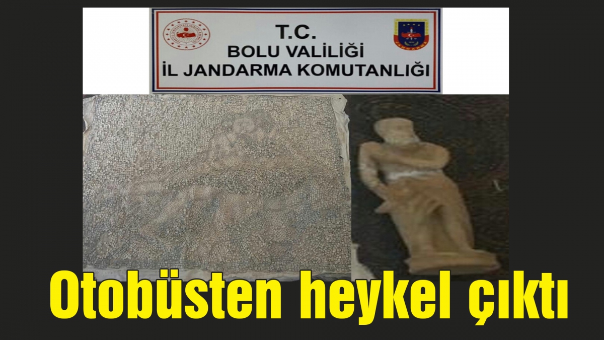 Otobüsten heykel çıktı