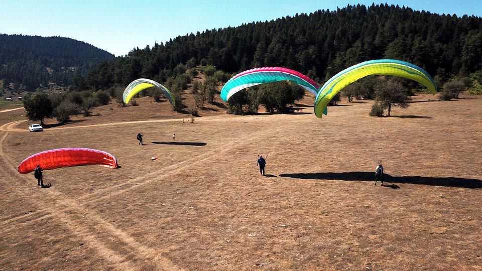 Abant'ı kuş bakışı izlediler