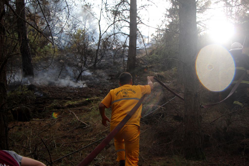 Devrilen direk yangın çıkardı