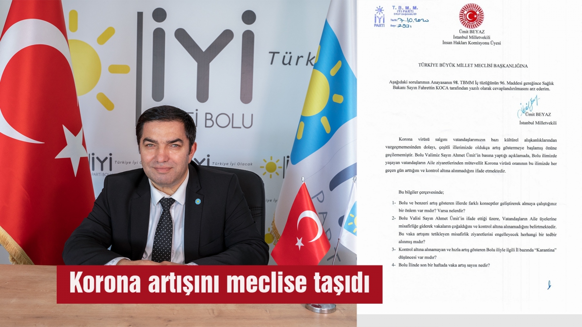 Örnekbaş Bolu'daki vaka artışını meclise taşıdı