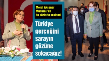 Türkiye gerçeğini sarayın gözüne sokacağız