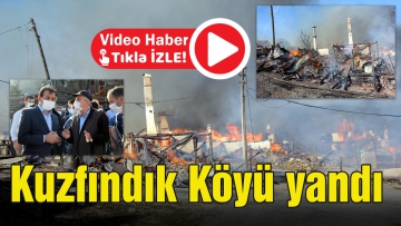 Kuzfındık Köyü yandı