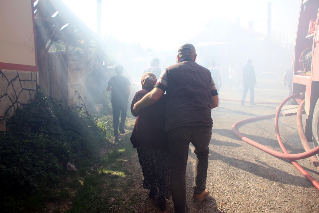 Kuzfındık Köyü yandı