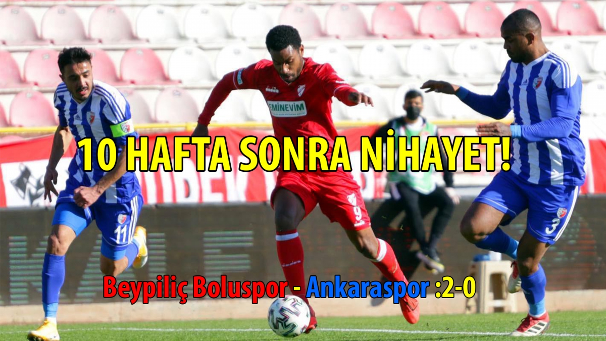 BOLUSPOR İLK GALİBİYETİNİ ALDI