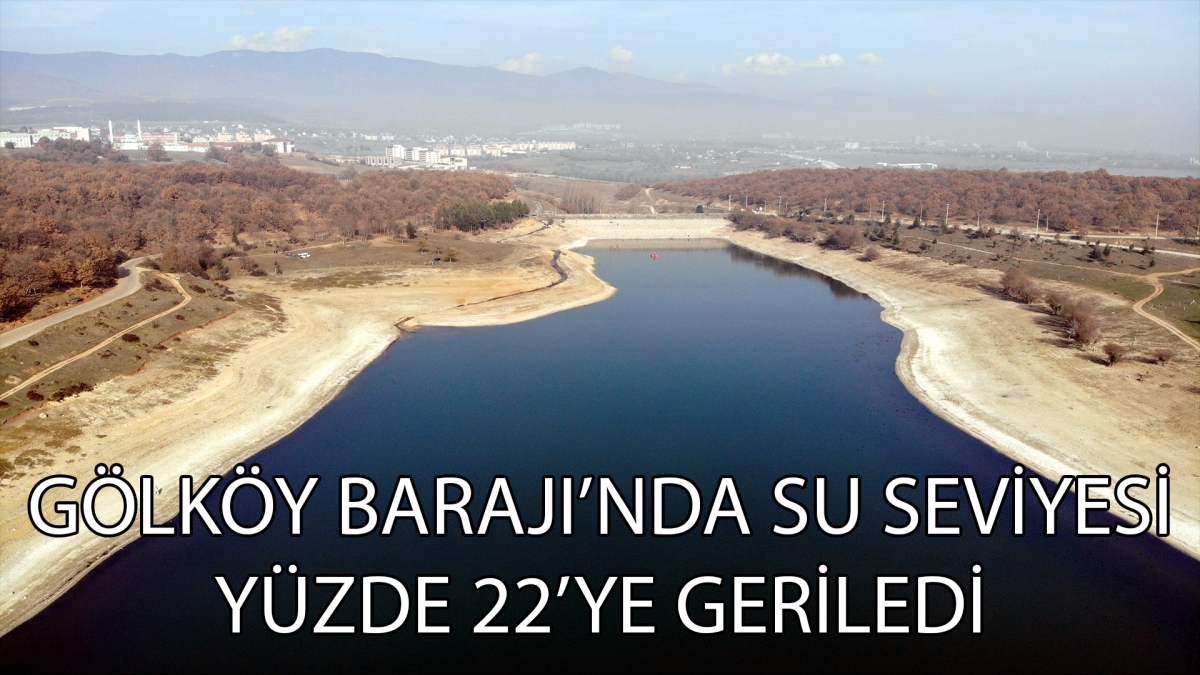 Gölköy Barajı'nda su seviyesi yüzde 22'ye geriledi