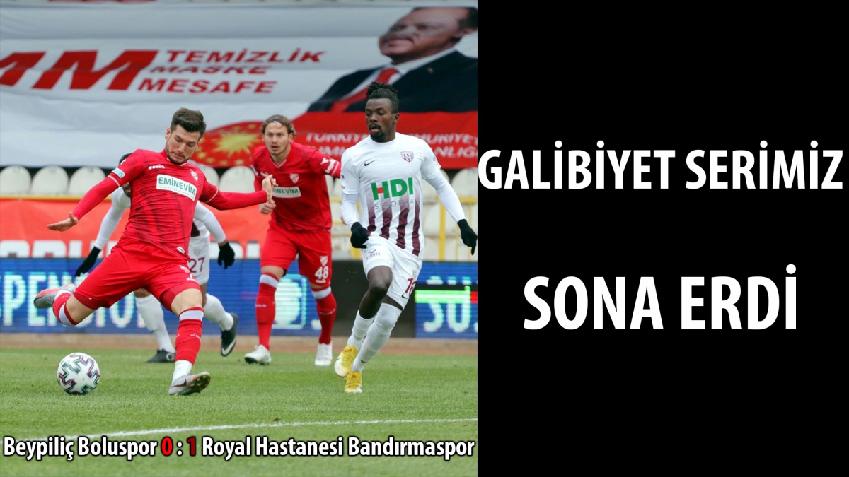 Galibiyet serimiz sona erdi