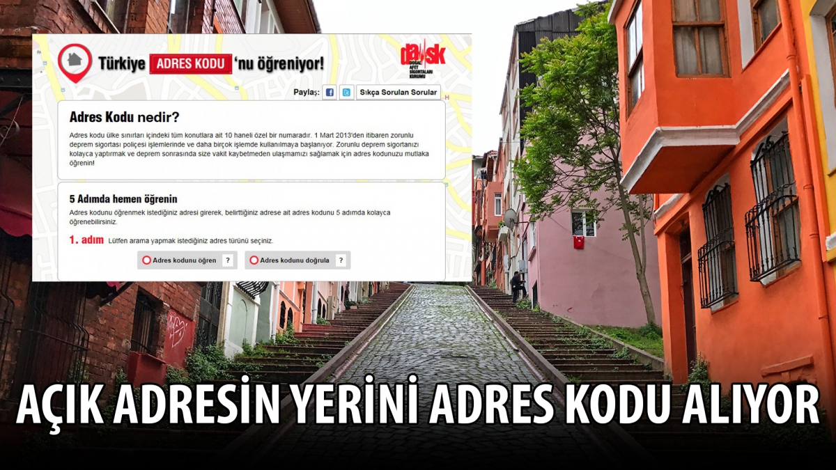 Açık adresin yerini 'adres kodu' alıyor