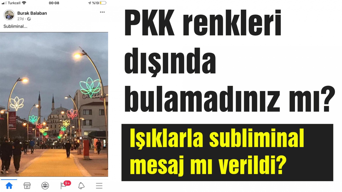 Işıklarla subliminal mesaj mı verildi?