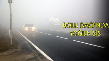 Bolu Dağı'nda yoğun sis ulaşımı yavaşlattı