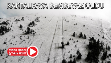 Kartalkaya, bembeyaz oldu