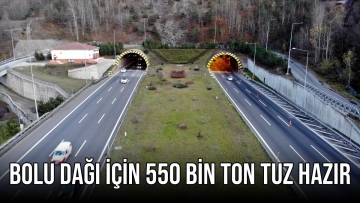 Bolu Dağı için 5 bin 550 ton tuz hazır