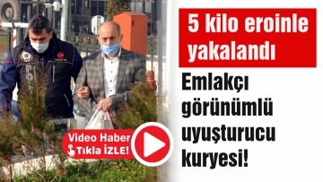 Emlakçı görünümlü uyuşturucu kuryesi