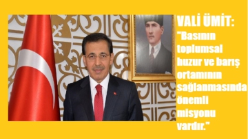 BOLU VALİSİ AHMET ÜMİT'İN "10 OCAK ÇALIŞAN GAZETECİLER GÜNÜ" MESAJI