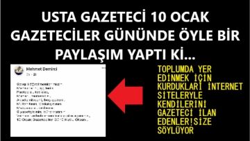 USTA GAZETECİDEN 10 OCAK YORUMU