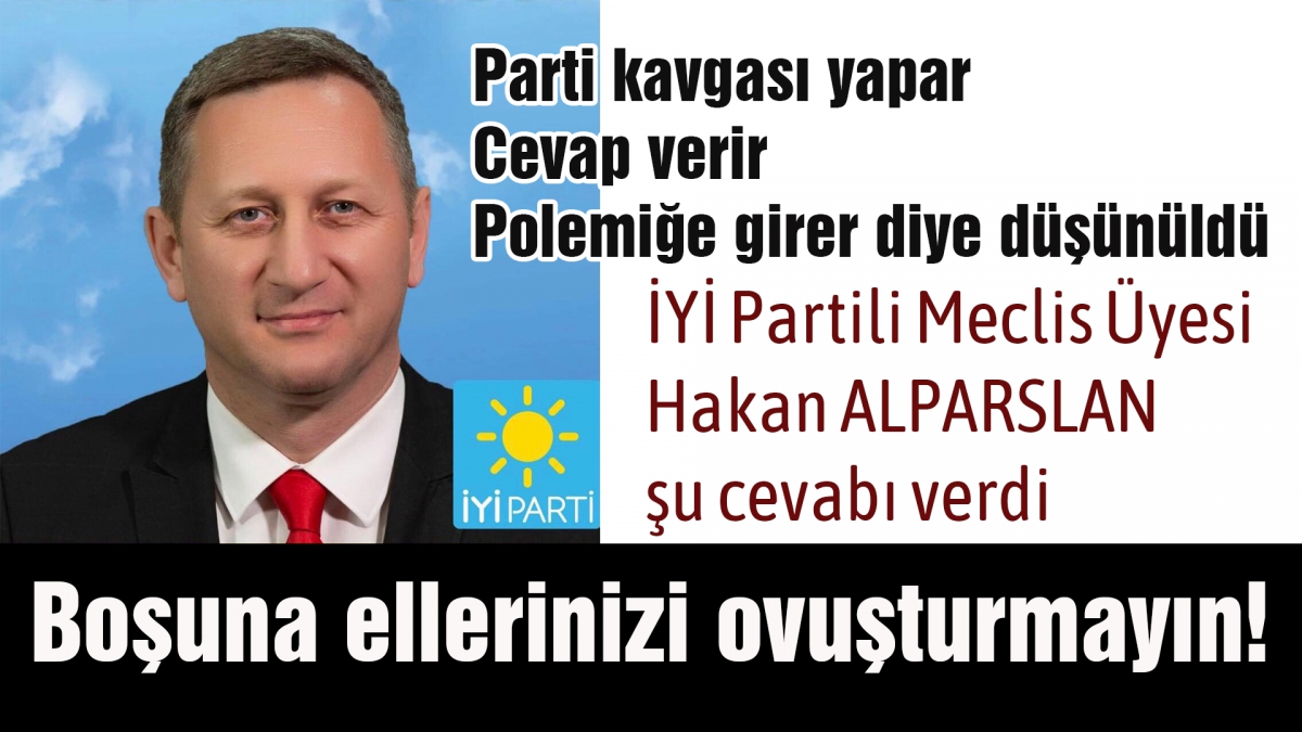 Boşuna elinizi ovuşturmayın