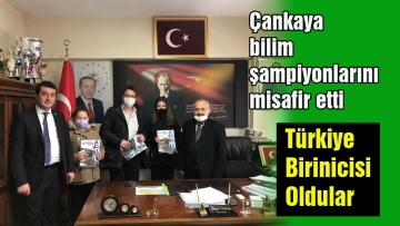 Çankaya bilim şampiyonlarını misafir etti