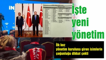 Suat Güner'in yönetim listesi belli oldu