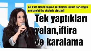 Tek yaptıkları yalan, iftira ve karalama