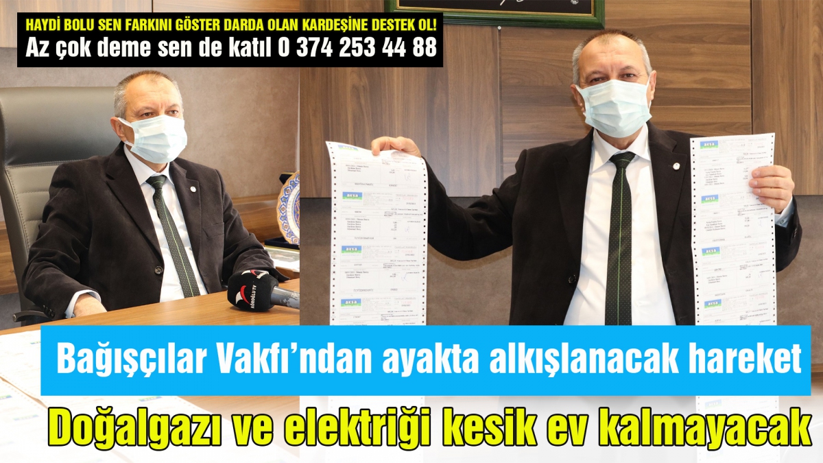 Bağışçılar Vakfı'ndan ayakta alkışlanacak hareket