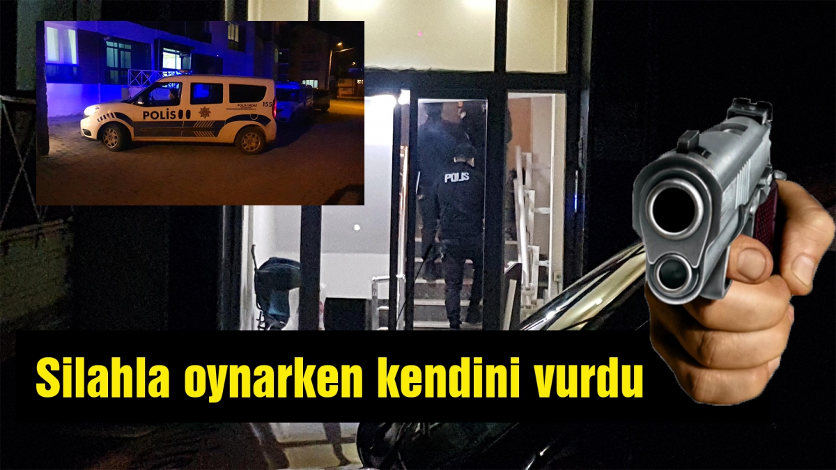 Silahla oynarken kendini vurdu