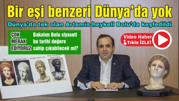 Dünya'da tek olan Artemis heykeli Bolu'da keşfedildi